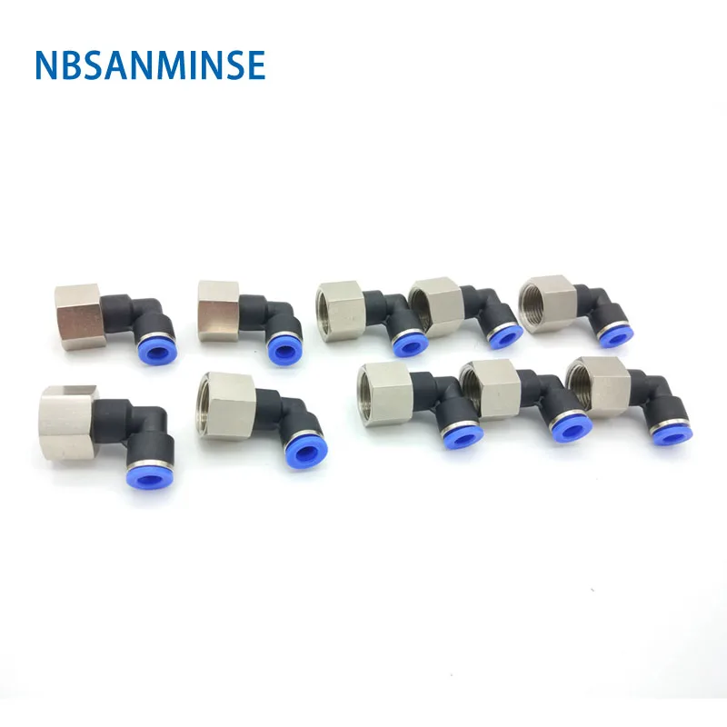 

10Pcs/lot PLF6-M5/M6 Tube Outside Diameter 6 Thread Size M5/M6 Pneumatic Pipe Fitting Tube Connector