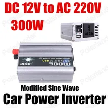 Трансформатор напряжения модификатор синусоида 12 В постоянного тока в AC 220 В авто Инвертор конвертер адаптер 300 Вт