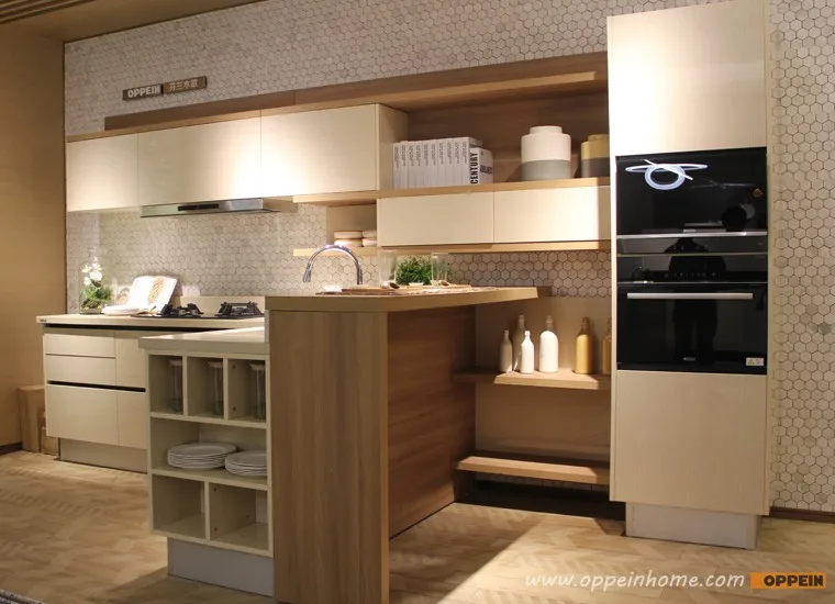 Модель мебель для кухни кухонный шкаф Blum Оборудования Современных кухонного шкафа OP16-041
