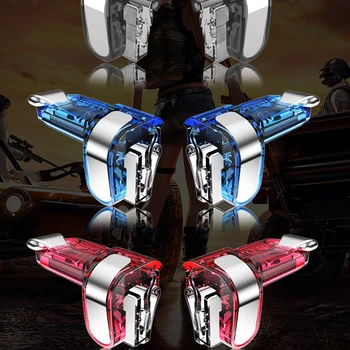 

Fire Button Gamepad Gaming Controller Phone Game For iPhone Android PUBG Sensitive Metal Trigger L1R1 Shooter Aim Joysticks