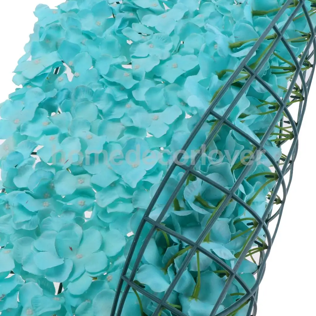 Upscale Artificial Flower Wall Panel Hydrangea Floral Carpet for Wedding Home Garden Shop Store Decoration