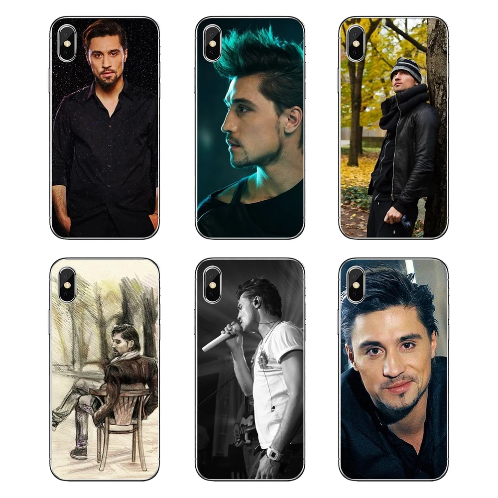 Transparent Soft Shell Covers For Samsung Galaxy A5 A6 A7 A8 A9 J4 J5 J7 J8 2017 2018 Plus Prime Russian Pop Singer Dima Bilan |
