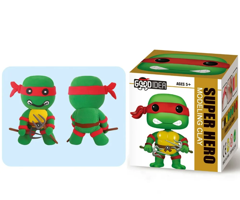 Children's Puzzle DIY Color Marvel plasticine slime toys Mud Batman SpongeBob Cartoon Character Super Heroes Polymer Clay Lizun