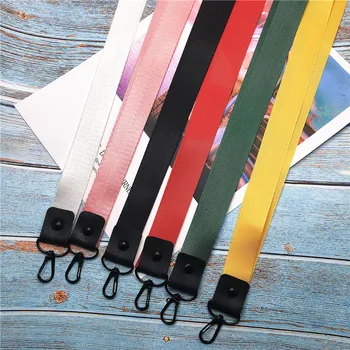 

10pcs/lot Mobile Phone Strap Fashion color Lanyard Neck Strap For Keys ID Card Straps For Huawei USB Badge Holder DIY Hang Rope