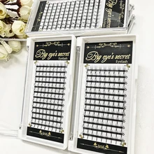 Южная Корея 6 P объемные ресницы высшего качества люкс Premade вентиляторы накладные мягкие 6D объемные ресницы расширения