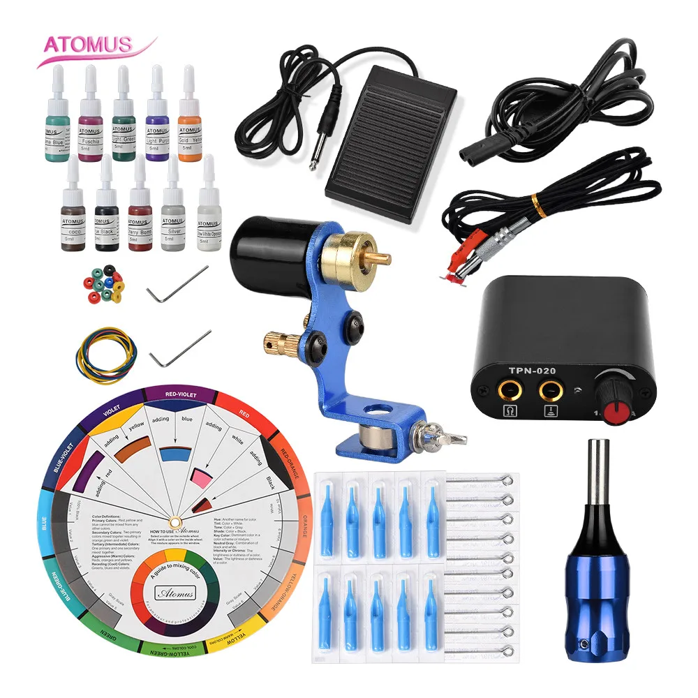 

Rotary Tattoo Machine Profesional Rotary Tatoo Pen Complet Professionnelle Professional Tattos Permanent Makeup Tools Set Quit