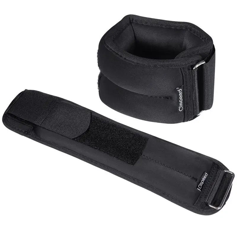 

2PCS Ankle Weights Wrist Weights Sand Filling Adjustable Straps for Walking Jogging Gym Fitness Exercise Gymnastics (2lbs)