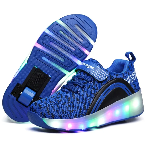 Wirwar Stoffelijk overschot vaak 2019 Kids Sneakers Led Light Shoes With Wheels For Boy Girls Sports Roller  Sneakers Children Casual Roller Skate One Wheel - Children Casual Shoes -  AliExpress