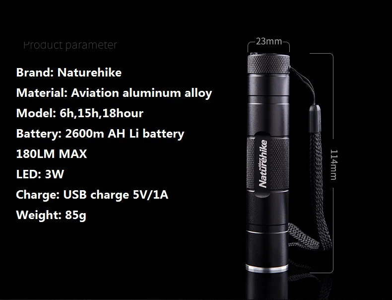Naturehike Usb Recarregável Portátil Lâmpada Tenda Tenda à Prova d' Água Mini Lanterna Luz Forte Levou Tocha Acessório 8 Cheap Acessórios para barraca