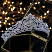 Дизайн Королевский циркониевая Корона Сладкий 16 Свадебные ювелирные изделия для волос аксессуары для волос для свадьбы диадемы принцесса кристаллические коронки