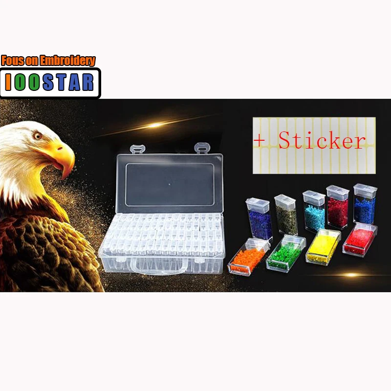 

64/128/pcs Diamond Painting Tools Beads Container Rhinestone Diamond Embroidery Stone Storage Accessory Mosaic Convenience Box
