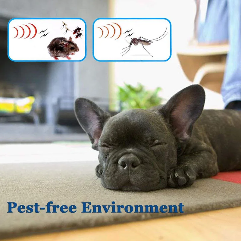 2 in 1 Wireless Electronic Pet Dog Fence Indoor Pet Barriers Management System with Pest Repellent Dog Training Collar Receivers5