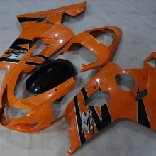 GSX-R750 2004-2005 K4 Пластик Обтекатели для Suzuki GSXR600 04 Пластик Обтекатели GSX R 600 2004 Оранжевый Черный ABS обтекатель