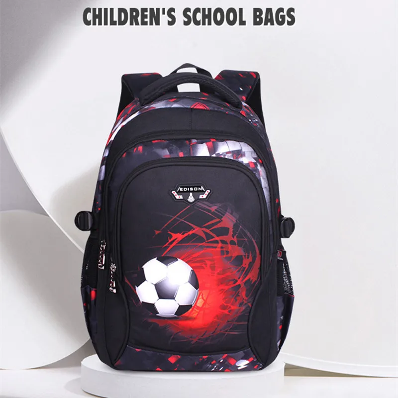Растерянная овца, школьный ранец для мальчиков, модный футбольный напечатанный двойной наплечный грязезащитный рюкзак, большая вместительность, Снова в школу