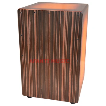 Afanti Music Ebony  Birch Wood  Natural Cajon Drum (KHG-149)