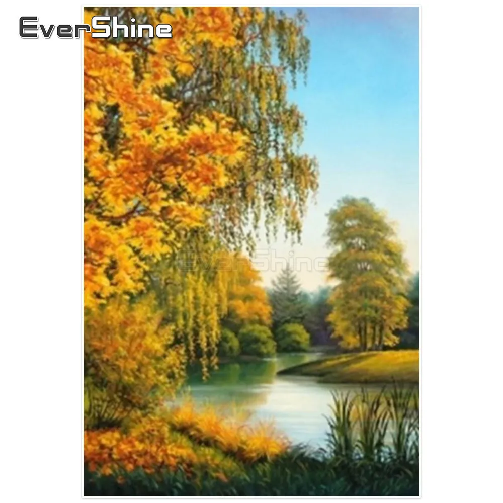 

Evershine 5D Diamond Embroidery Scenery DIY Full Square Diamond Mosaic Diamond Painting Rhinestones Cross Stitch Wall Decor