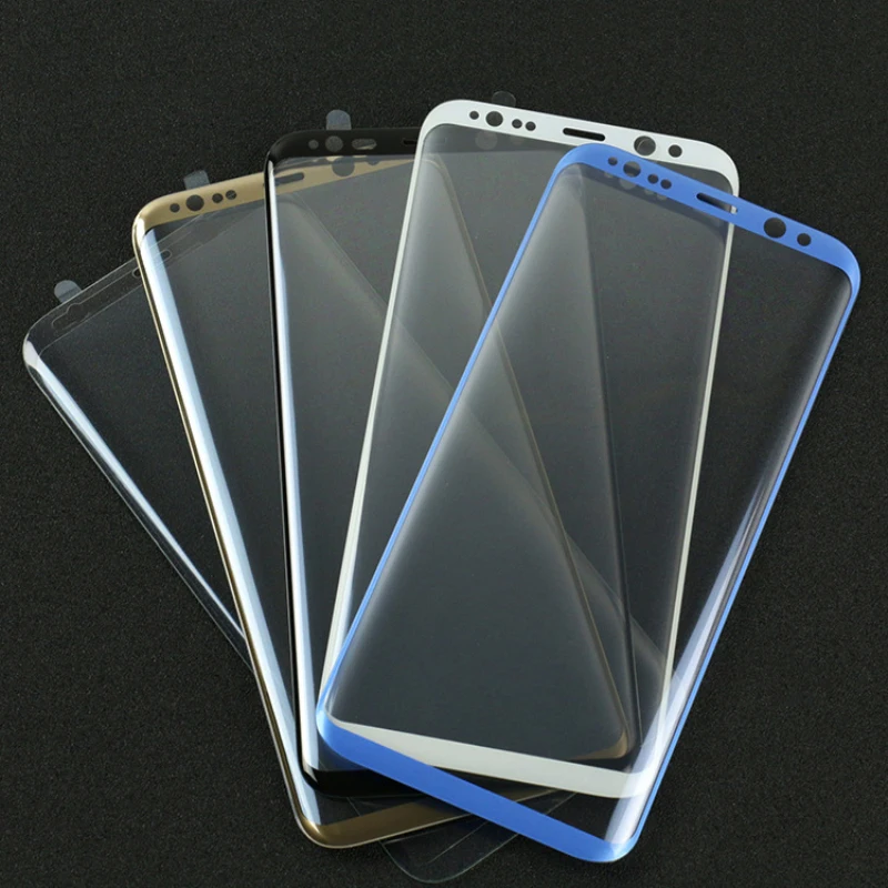

Original Color 3D Full Cover Tempered Glass Screen Protector For Samsung Galaxy S8 Plus Note 9 8 Black Gold Blue Silver