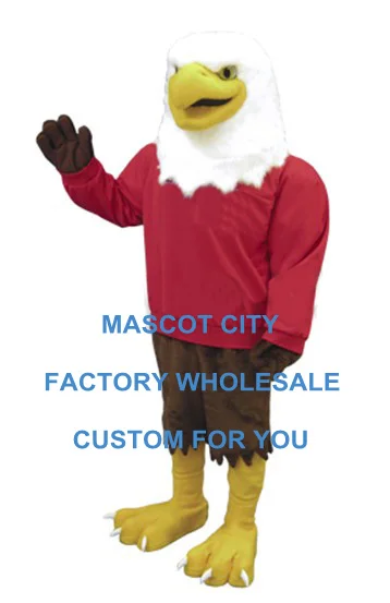 

Custom Made Eagle Mascot Costume Adult Size Mascotte Mascota Outfit Suit Fancy Dress Carnival Cosply Party Costume SW1151