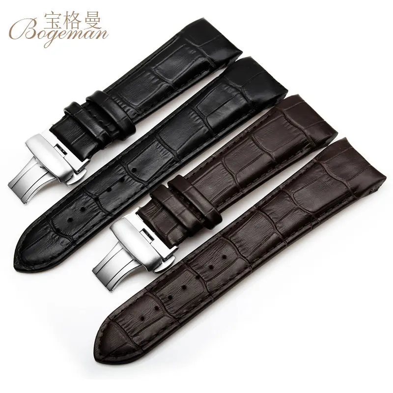 Ремешок для часов из натуральной кожи с изогнутым концом 22 мм 23 24 Tissot Couturier T035