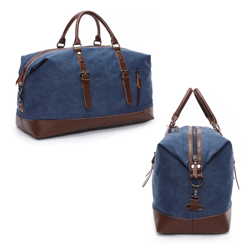 

1 Pcs Large Weekend Bag Canvas Travel Bags Travel Tote Carry on Luggage Bags