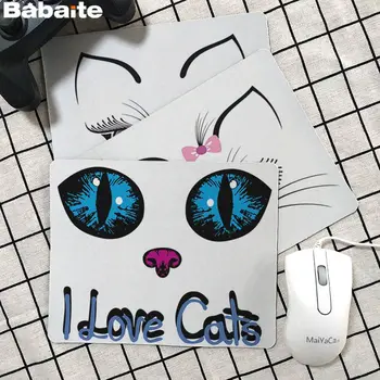 

Babaite I love cats Beautiful Anime Mouse Mat Rubber PC Computer Gaming mouse pad