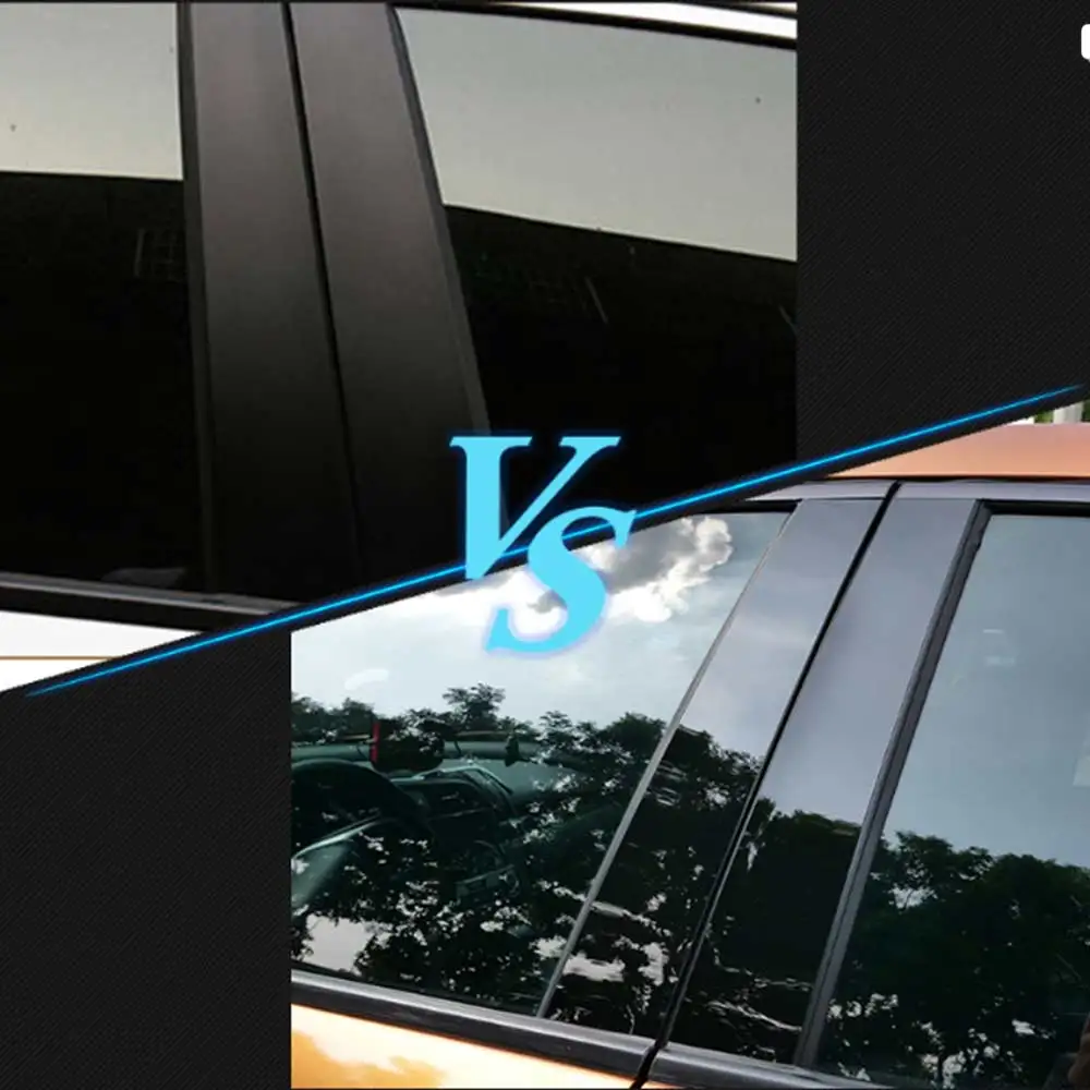 6 шт./компл. окна автомобиля B C столбы наклейки для авто отделка крышки автомобиля Стайлинг для Audi Q5 2009- автомобильные внешние аксессуары