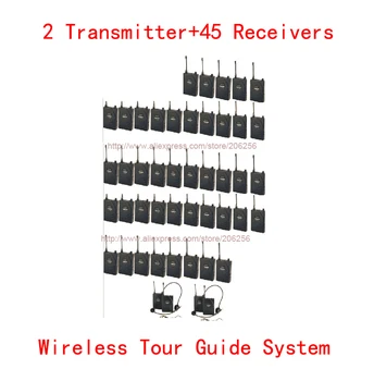 

Takstar UHF-938 UHF Wireless Tour Guide System Simultaneous interpretation audio-visual eduation 2 Transmitter+45 Receptors