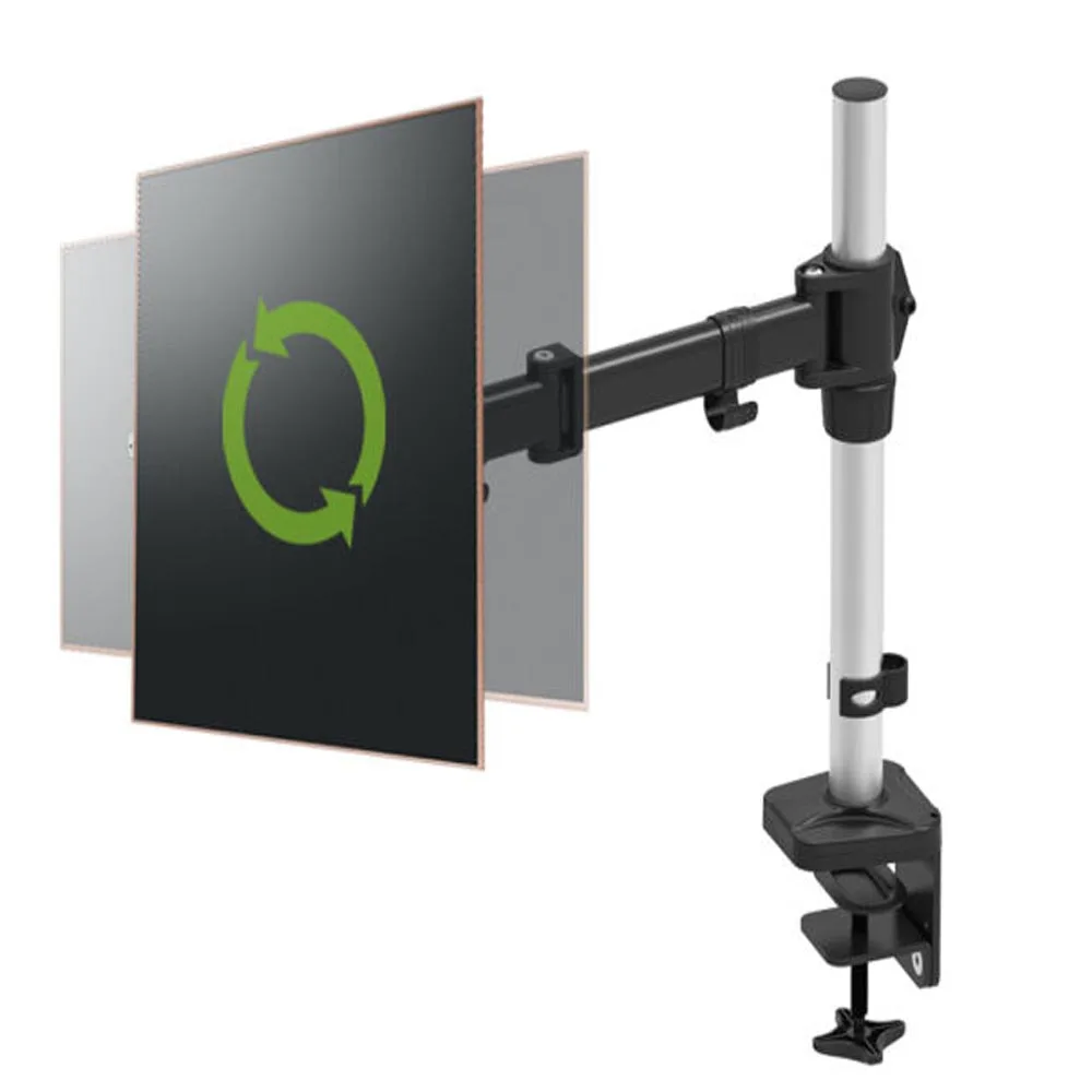 

HONGHUA 13"-27" Full Motion Computer Desktop Clamping Monitor Holder Arm Free Lifting Rotary Display Stand Rack Loading 8kgs