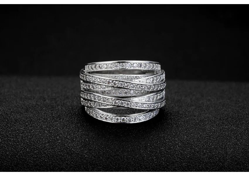 Набор украшений для влюбленных от Victoria Wieck, 140 шт., AAAAA, циркон, cz, обручальное кольцо, кольца для женщин, белое золото, заполненное женское кольцо