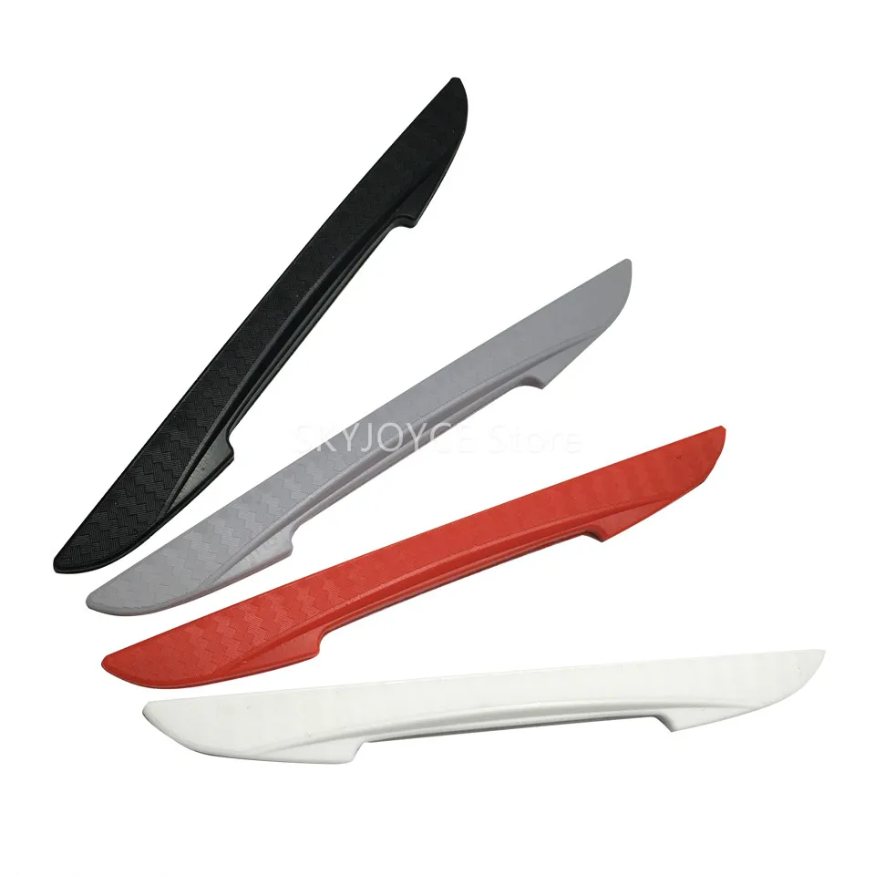 4PCS Flexible Car door bumper protector Guard Black White Gray Red sticker on car door edge protection DIY Car Styling Accessory (32)