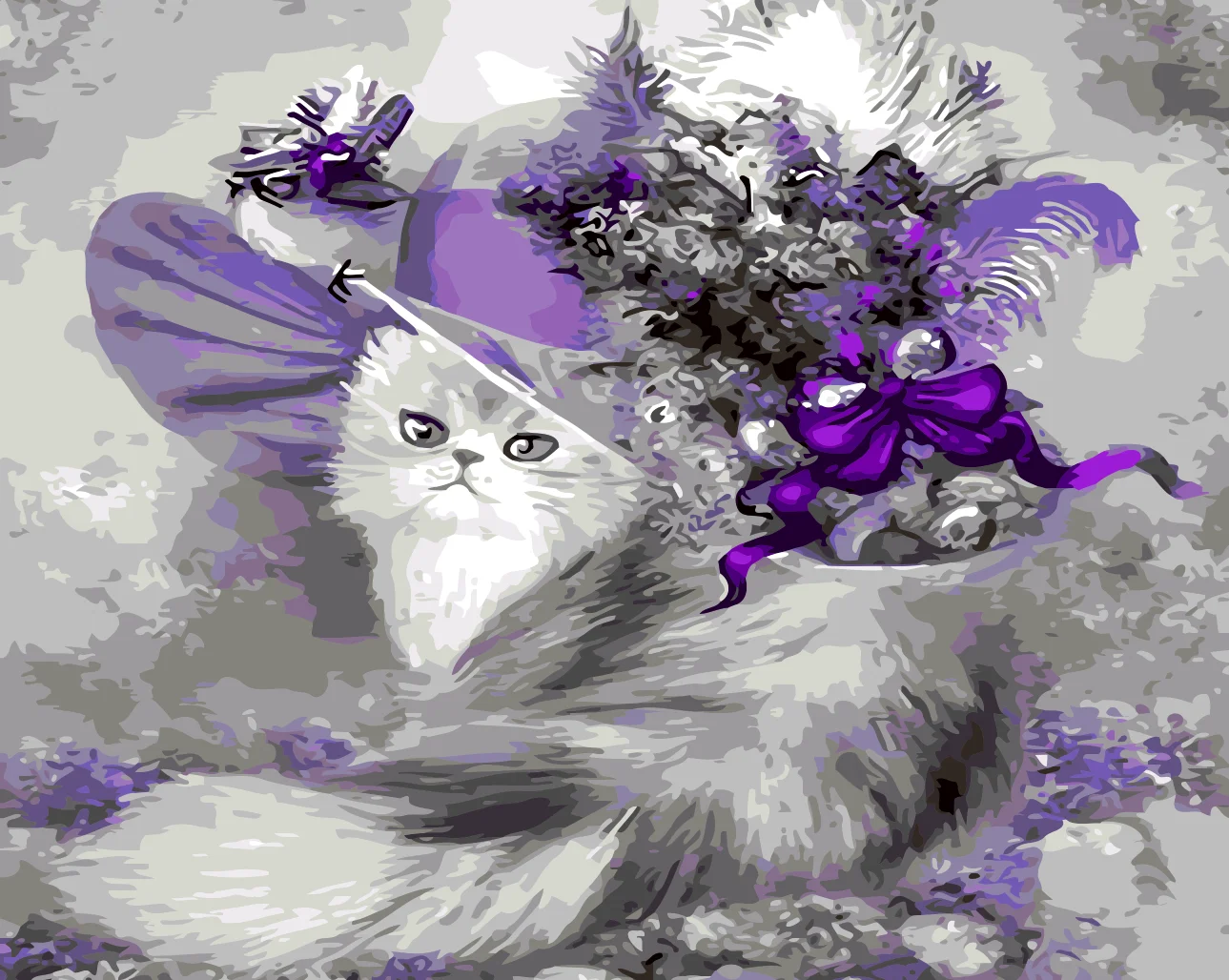 1040+ Gambar Rumah Cat Ungu Gratis