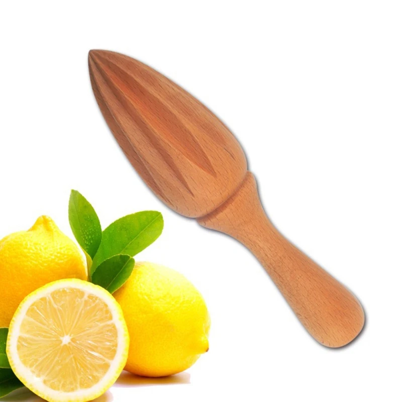 Leaveforme Wooden Lemon Squeezer Fruits Reamer Handmade, 41 OFF