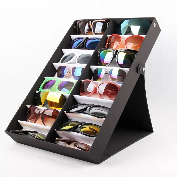 

Foldable Sunglasses Box Eyewear Organizer Display Case Collector Eyeglass Box Sunglasses Storage Box Holder