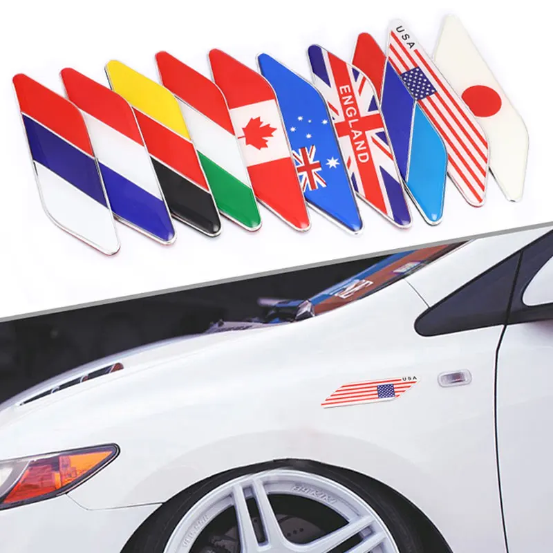 

Car Stickers Britain Japan Russia Australia Germany Canada France Badge Emblem Tail Decal Motorcycle Car Accessories Automobile