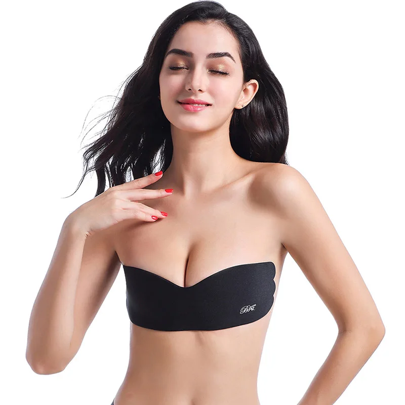 clear strapless bras