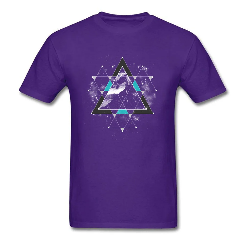 Time Space Europe T-Shirt for Men 100% Cotton Summer Fall Tops Shirt Tops Shirts Short Sleeve 2018 New Fashion Round Collar Time Space purple