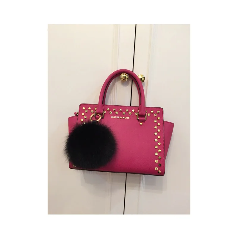 Handbag Accessories Whole Galleries Whole 12 Cm Plush Fashion Fur Pompom Hand Bag Charm Bug Car Keychain Tote Cute Fluffy Womankey Ring Accessories In Key Chains From Jewelry