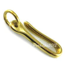 2,2 дюймов HI-качество твердая латунь крючок для ключей цепочка с крючком кольцо дымчато-Sumis магазине золотой кулон