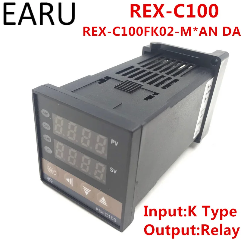 RKC REX-C100 REX-C100FK02-M* AN DA цифровой PID контроль температуры контроллер Лер термостат релейный выход к Тип входного AC110-240V