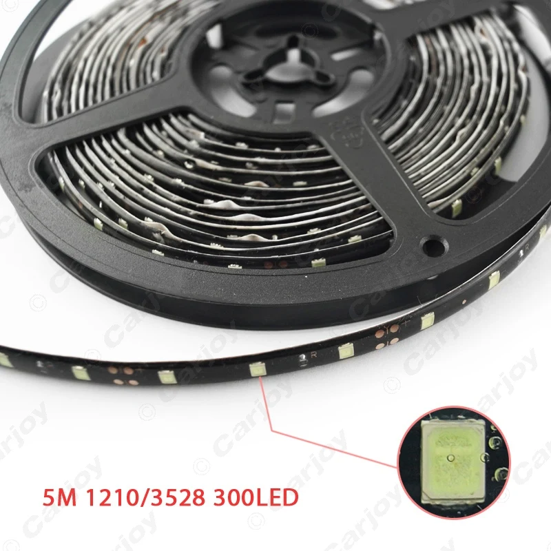 1 шт. 24В 500 см 5 м 3528/1210SMD 300leds Водонепроницаемая Автомобильная декоративная
