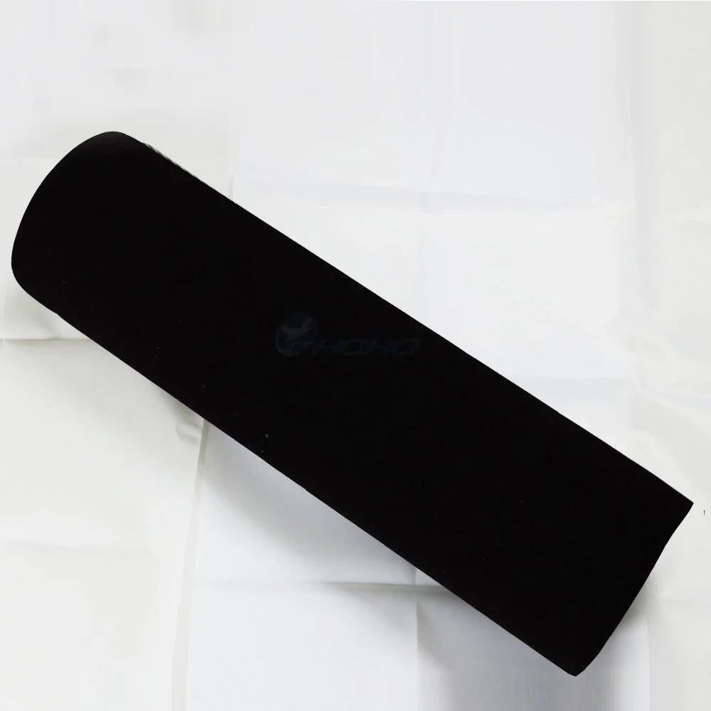 Бархатная тканевая пленка, замшевая виниловая пленка, клейкая пленка для украшения наклейки для автомобилей, авто интерьера/экстерьера, аксессуары для стайлинга автомобилей 1,35x2 м - Название цвета: Black