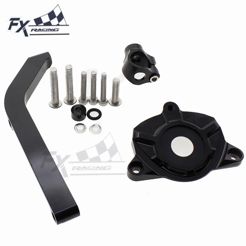 

CNC Aluminum Motorcycle Steering Stabilizer Damper Mounting Kit Bracket Support For Kawasaki Z1000 Z 1000 2014 2015 2016