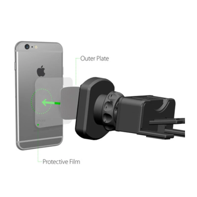 

DuDa Magnetic Car Holder Mobile Phone Universal Support Cell Phone Holder Stand Car CD Slot & Air Vent Mount Phone Holder