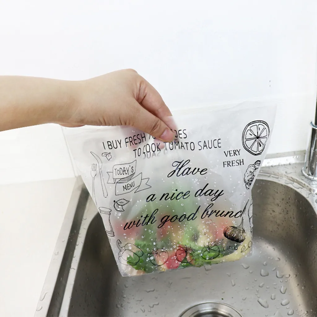 25Pcs Sink Garbage Bag Creative Drain Hole Cartoon Disposable Drain Trash Bag Kitchen Storage Garbage Rubbish Bag Container