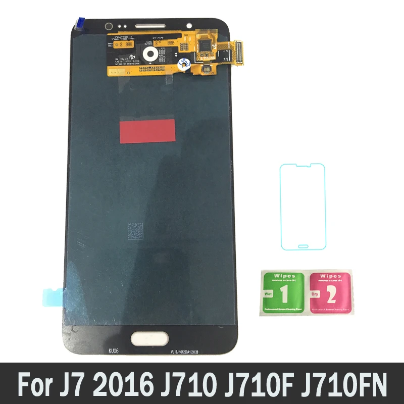 

100% Tested Working AMOLED LCDs For Samsung Galaxy J7 2016 J710 J710F J710FN LCD Screen Display Touch Digitizer Assembly