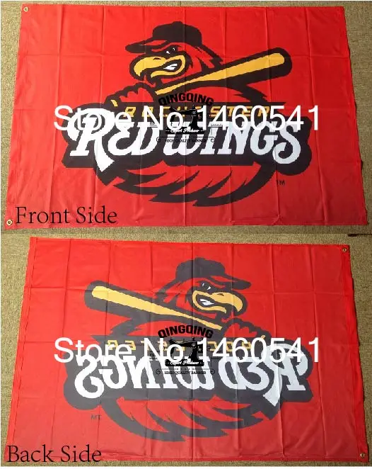 Рочестер Red Wings флаг 3ft x 5ft полиэстер Малой лиги Бейсбол Il баннер летающие Размеры