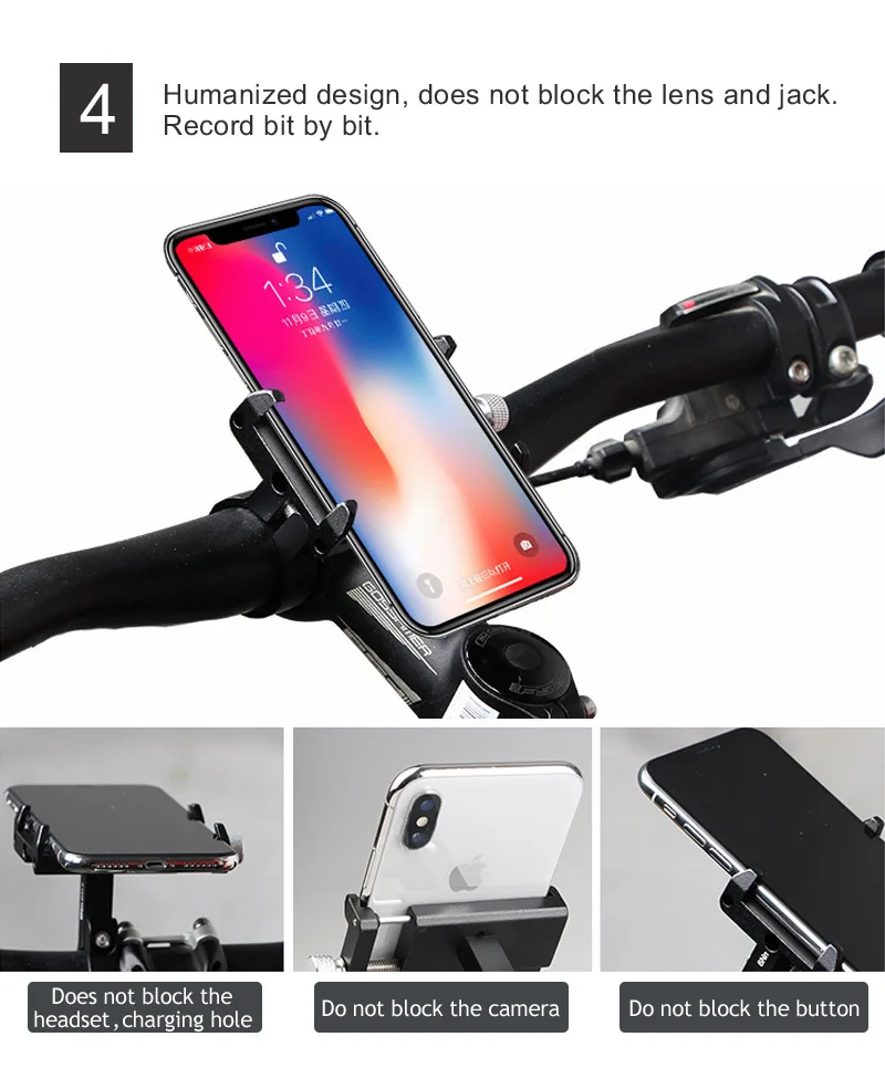 GUB PRO1 Универсальный алюминиевый держатель для телефона на велосипед для 3,5-6,2 дюймового смартфона регулируемая поддержка gps подставка для телефона на велосипед