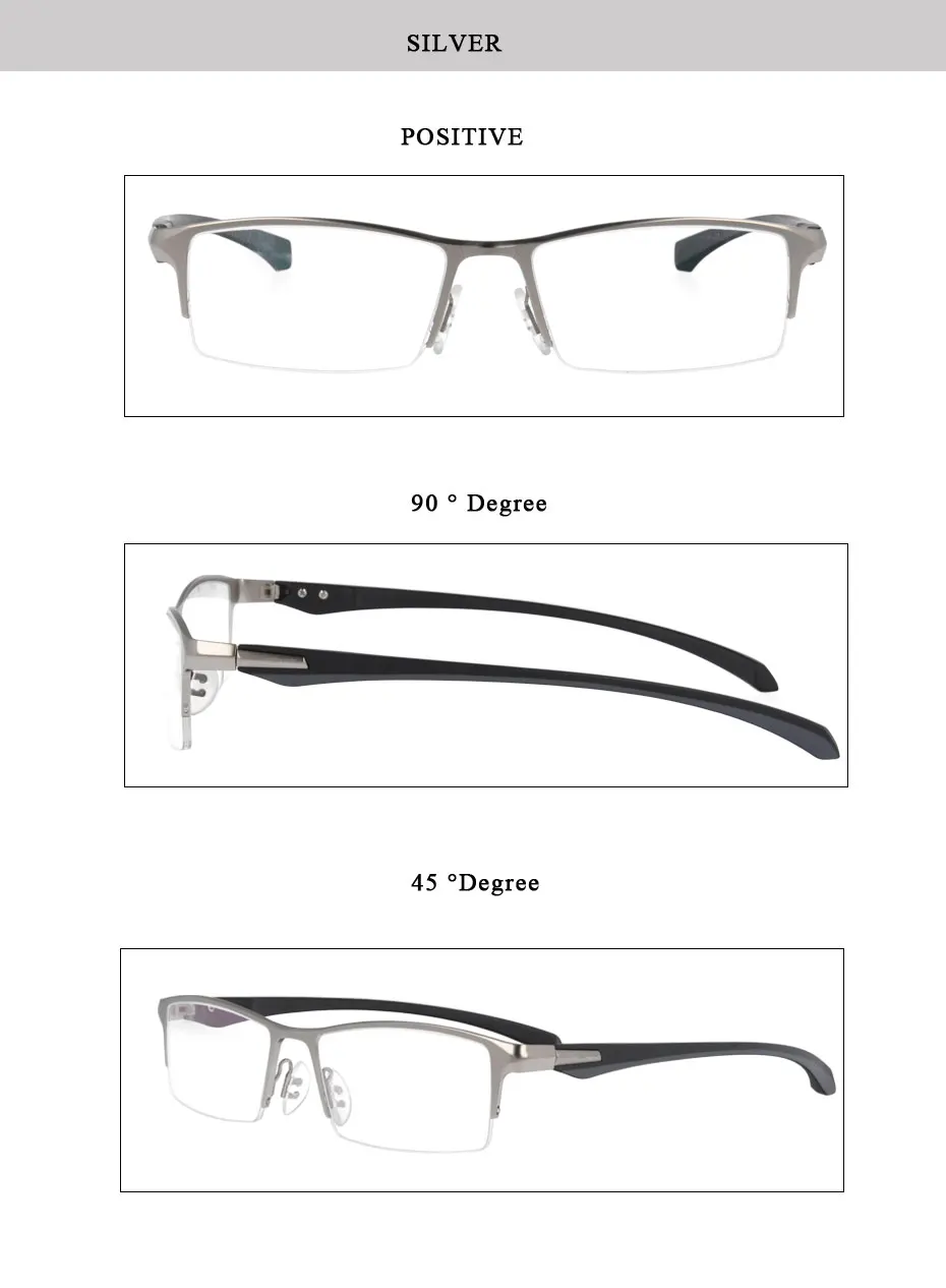 Magic Jing нержавеющая сталь и TR оптические рамки близорукость очки по рецепту очки P9065