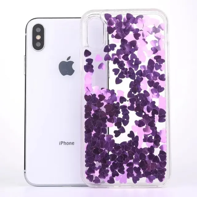 Большая любовь сердце Ясно Жесткий PC акриловый чехол для iPhone x 10 6 7 6s плюс блеск