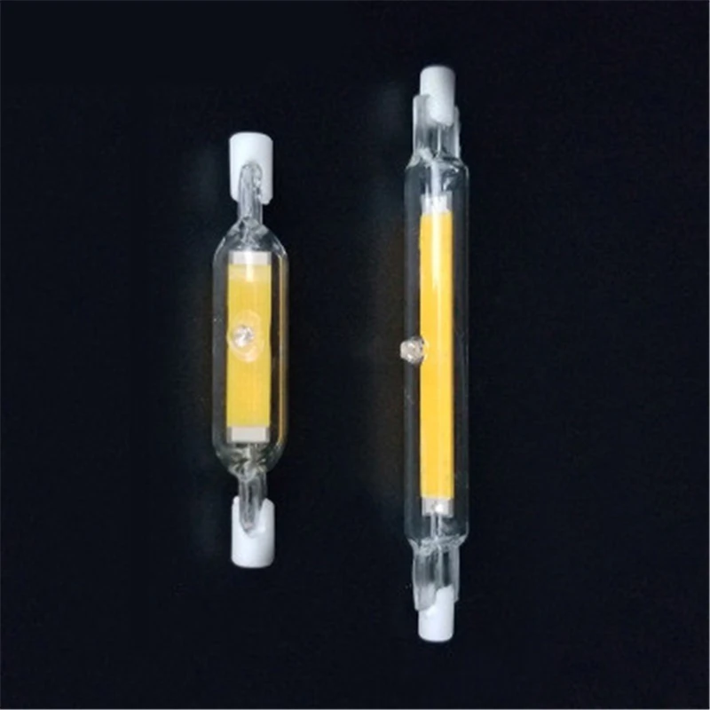 

10pcs LED R7S glass tube 118 mm 78 mm dimming instead of a halogen cob lamp 110 V / 220 V energy saving powerful R7S LED lamp